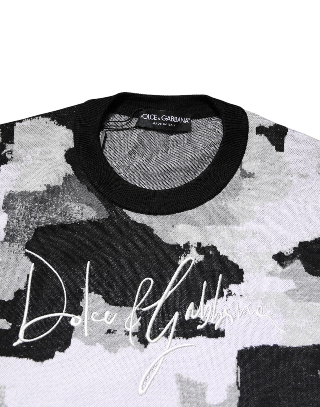 Multicolor Logo Crew Neck Pullover Sweater