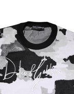 Multicolor Logo Crew Neck Pullover Sweater