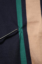 Multicolor Stripes Crew Neck Pullover Sweater