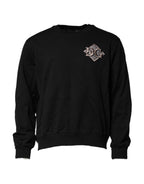 Black Logo Embroidery Sweatshirt Sweater