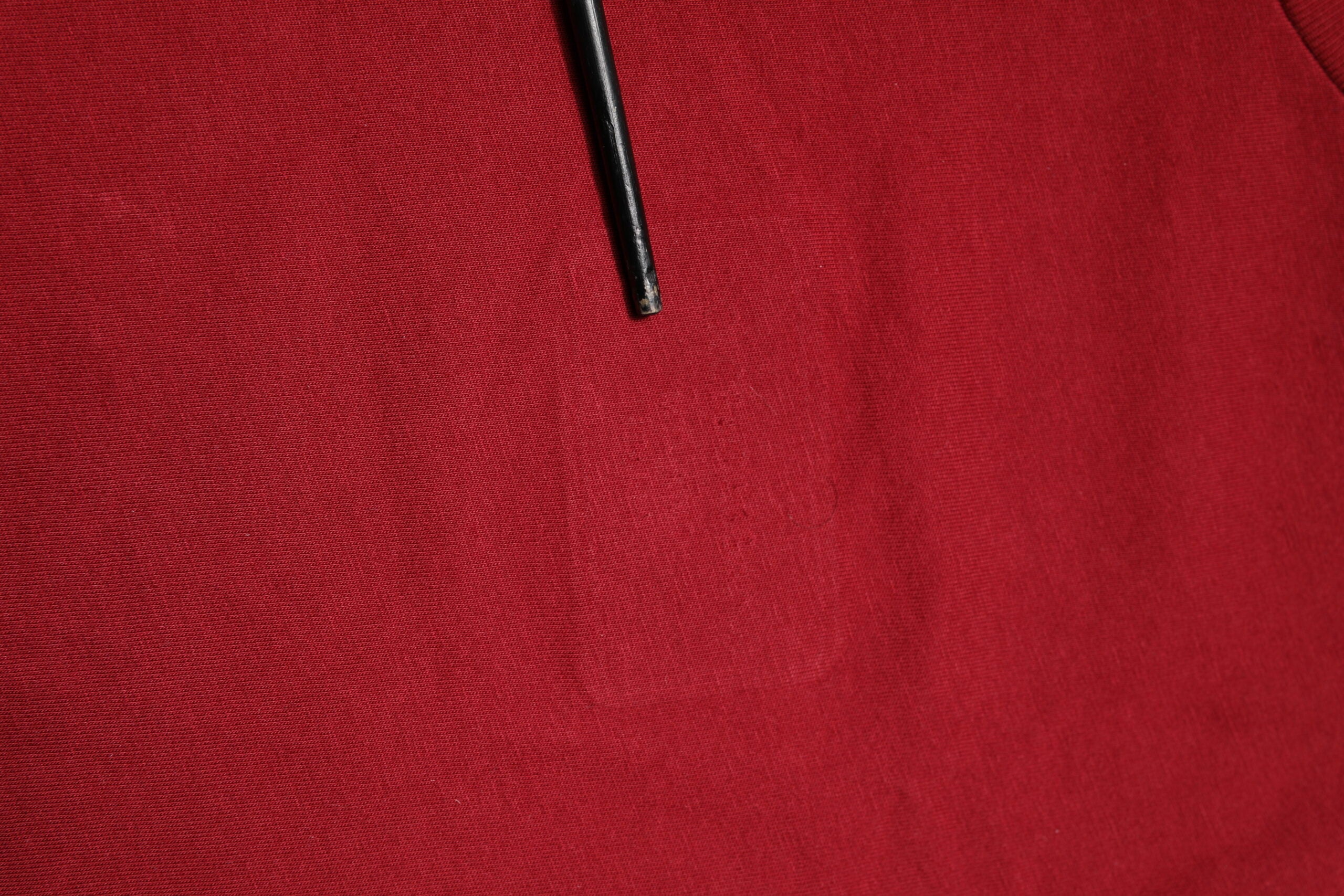 Red Cotton Short Sleeves Crew Neck T-shirt