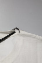 White Cotton DG Logo Print Round Neck T-shirt