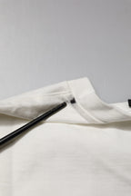 White Cotton DG Logo Print Round Neck T-shirt