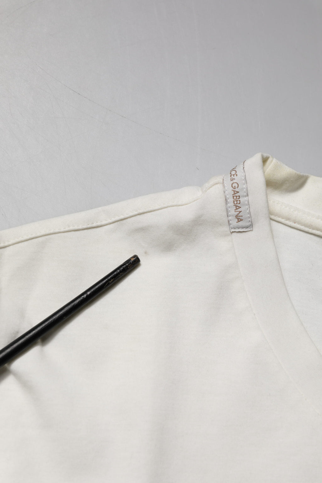 White Cotton Logo Bandana Print T-shirt