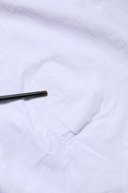 White Cotton Logo Patch Crew Neck T-shirt