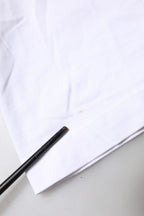 White Cotton Logo Patch Crew Neck T-shirt