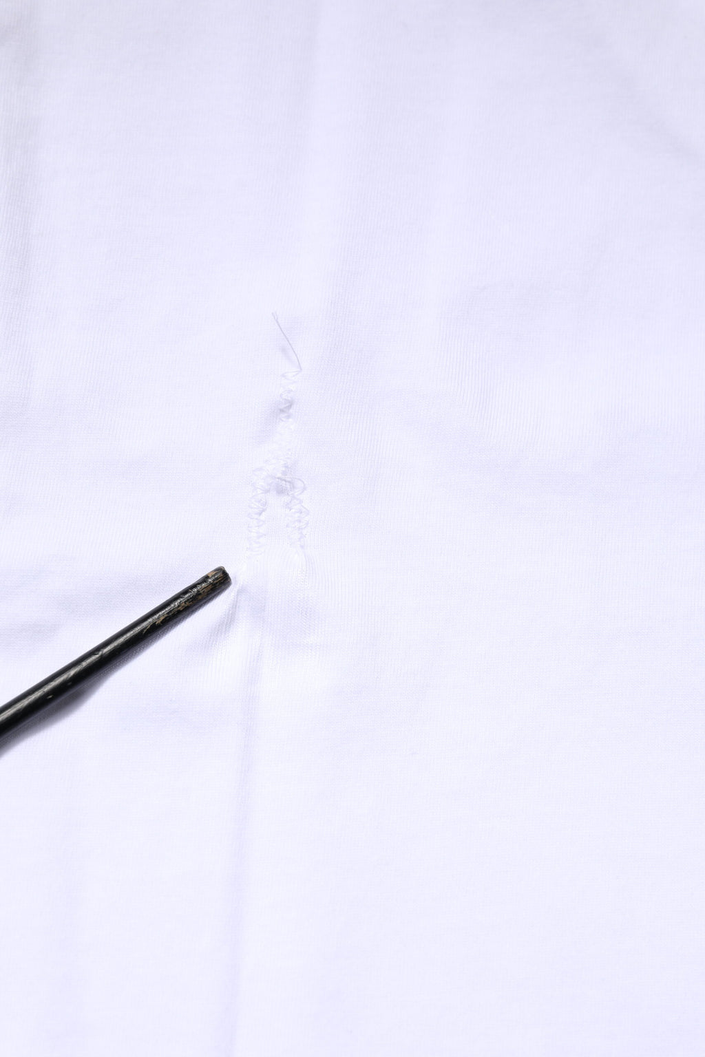 White Cotton Logo Patch Crew Neck T-shirt