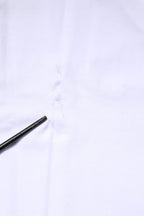 White Cotton Logo Patch Crew Neck T-shirt