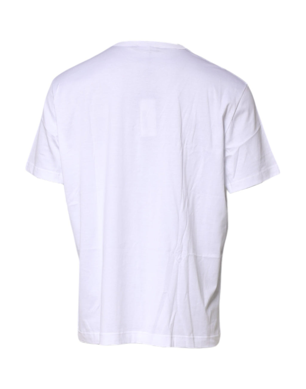 White Cotton DG Crown Embroidery T-shirt
