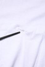 White Cotton DG Crown Embroidery T-shirt