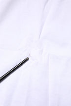 White Cotton DG Crown Embroidery T-shirt