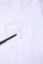 White Cotton Crew Neck Short Sleeves T-shirt