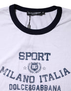 White DG Logo Print Short Sleeve T-shirt