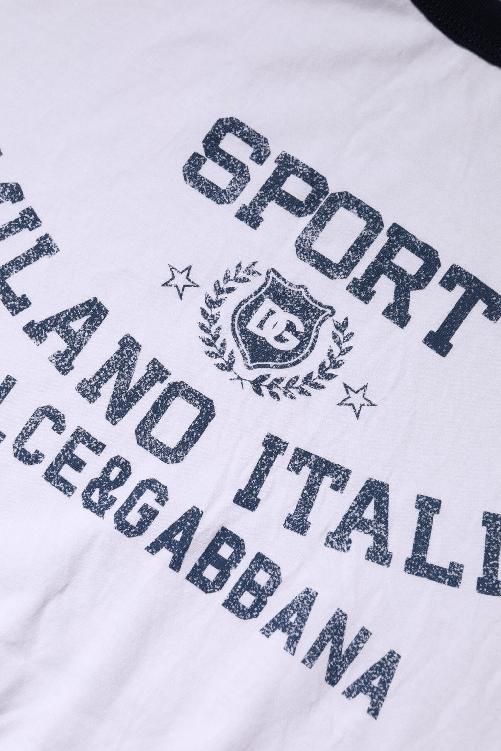 White DG Logo Print Short Sleeve T-shirt