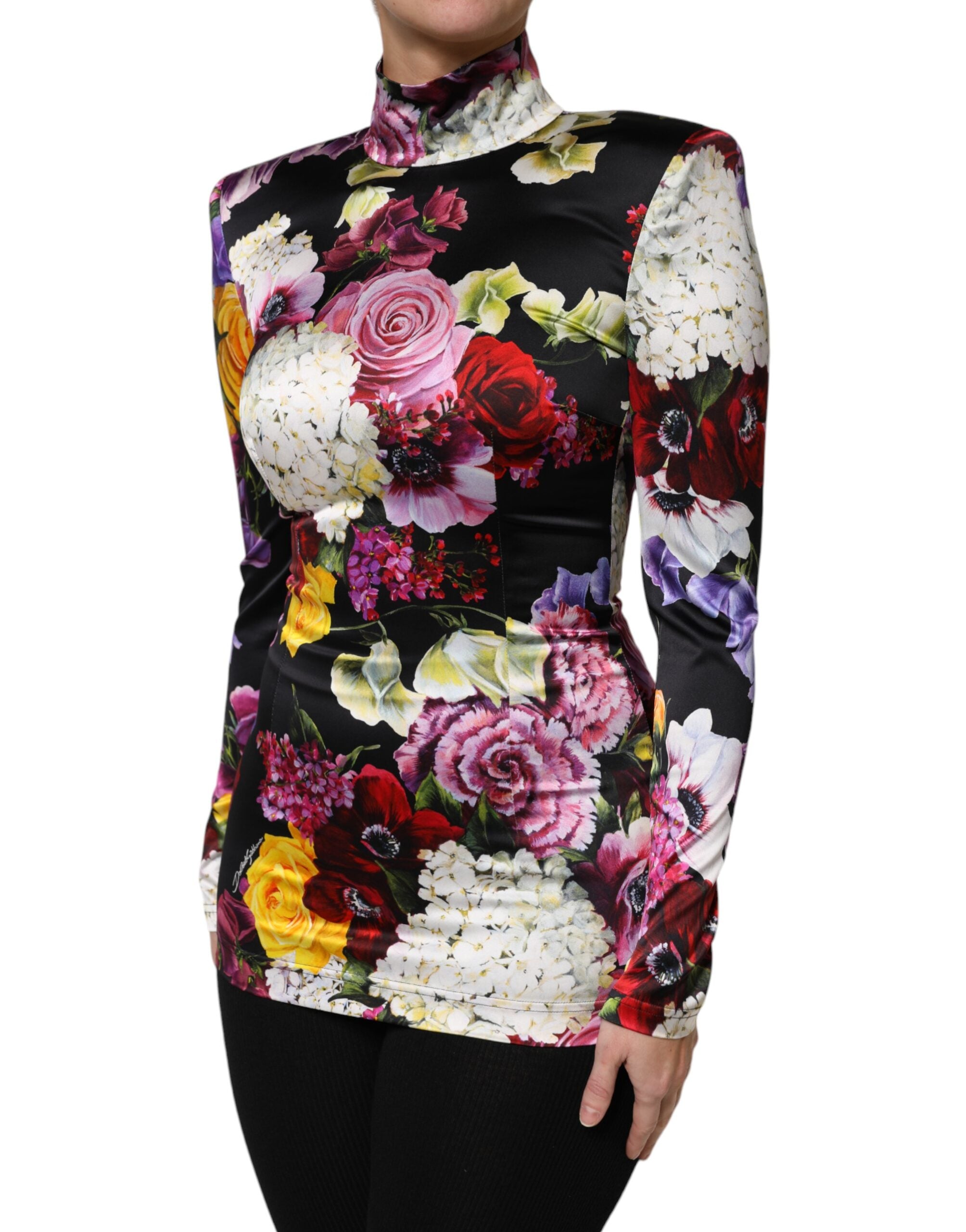 Multicolor Ortensies Long Sleeves Blouse Top
