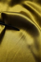 Green Ascot Collar Long Sleeves Blouse Top