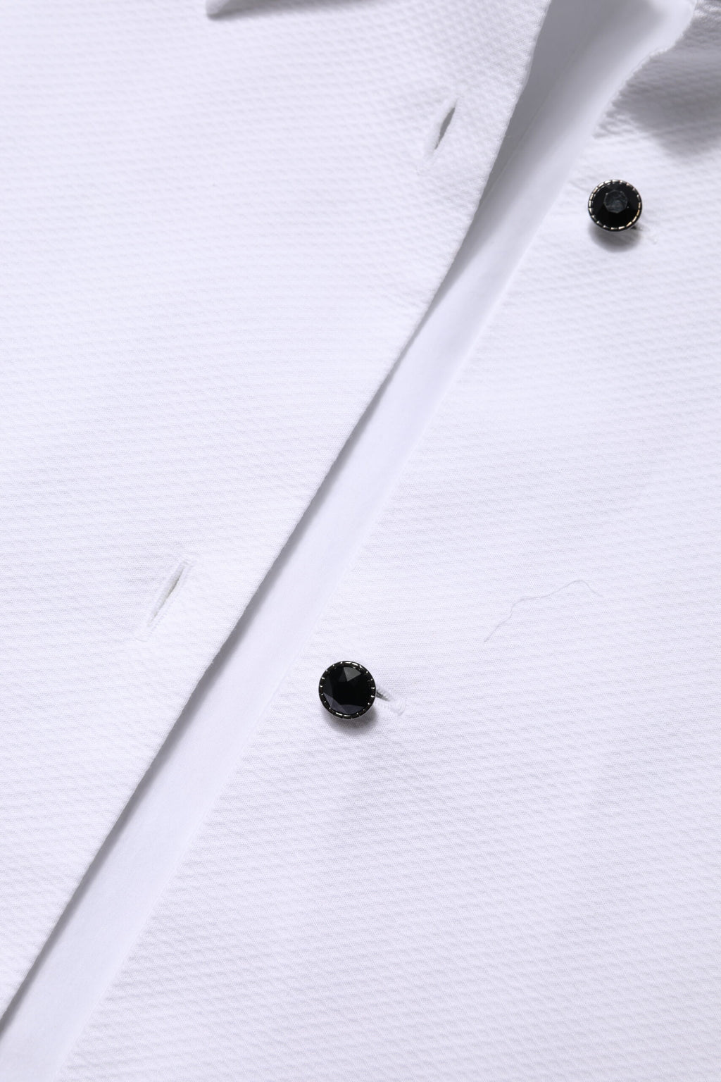 White Cotton Short Sleeves Collared Polo Top