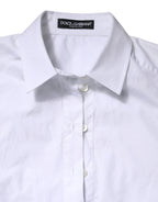 White Cotton Short Sleeves Collared Polo Top
