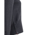 Gray Fleece Wool Sweatshirt