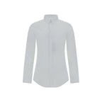 White Elastane Dress Shirt