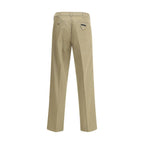 Beige Cotton Chino Pants