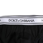 Black Cotton Stretch Regular Brief Underwear