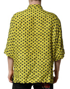Yellow Heart Short Sleeves Men Casual Shirt