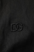 Black Linen Long Sleeves Men Casual Shirt