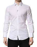 White GOLD Cotton Men Dress Formal Shirt