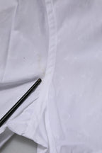 White Bib Cotton Poplin GOLD Formal Shirt