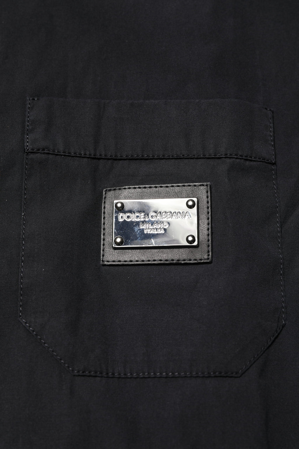 Black Cotton Short Sleeve Buttoned Casual Shirt