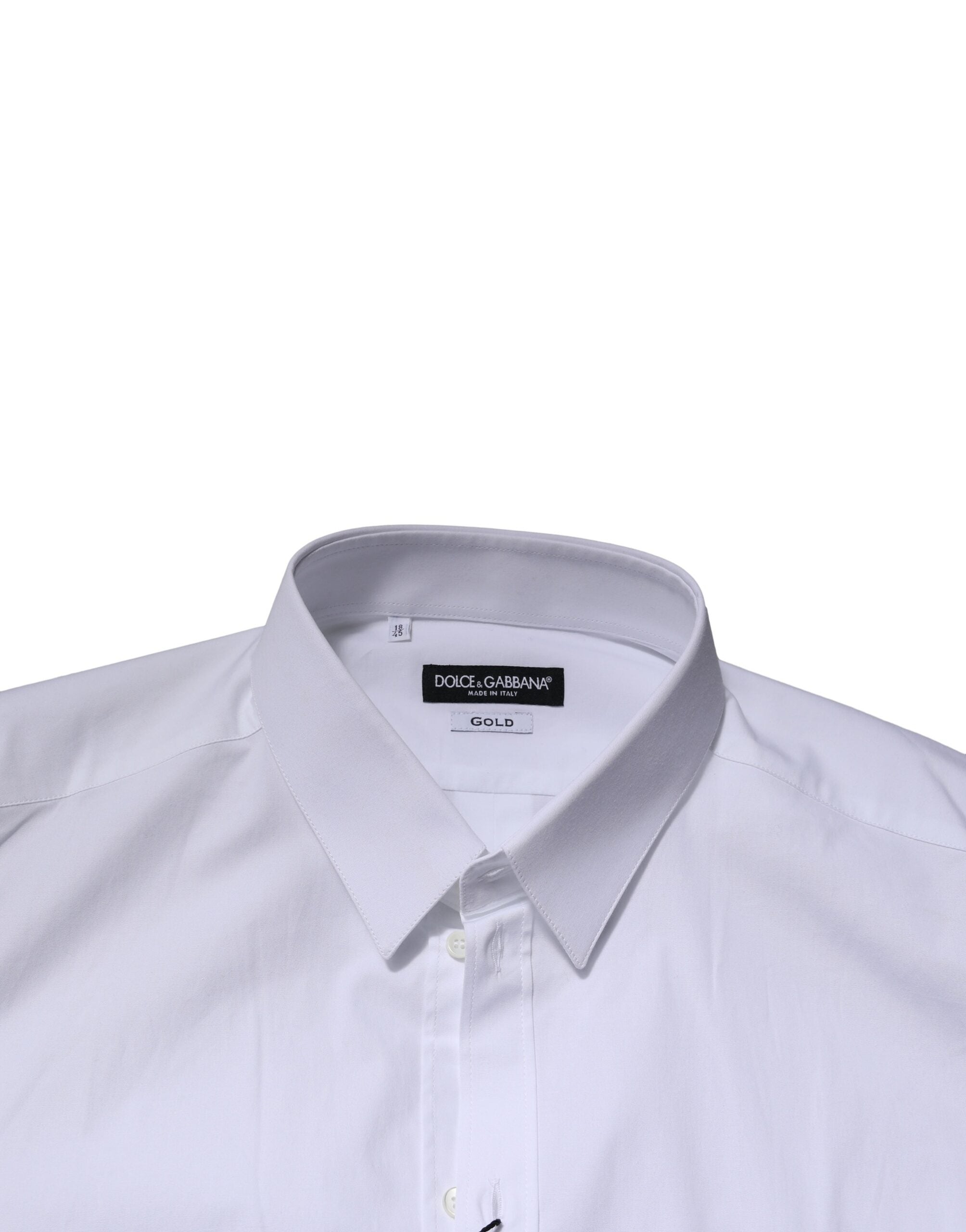 White GOLD Long Sleeves Dress Formal Shirt