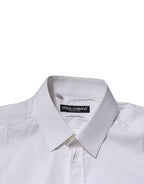 White GOLD Long Sleeves Dress Formal Shirt
