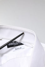 White GOLD Long Sleeves Dress Formal Shirt