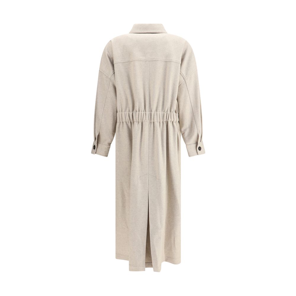 Beige Wool Coat