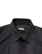 Blue Cotton GOLD Long Sleeves Formal Shirt