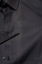 Blue Cotton GOLD Long Sleeves Formal Shirt