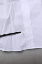 White Cotton GOLD Long Sleeves Formal Shirt
