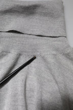Gray Long Sleeve Turtleneck Pullover Sweater
