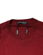 Maroon Cashmere Crew Neck Sweatshirt Sweater