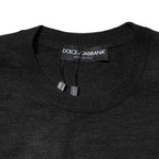 Gray Cashmere Crew Neck Sweatshirt Sweater