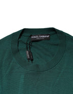 Green Cashmere Crew Neck Sweatshirt Sweater