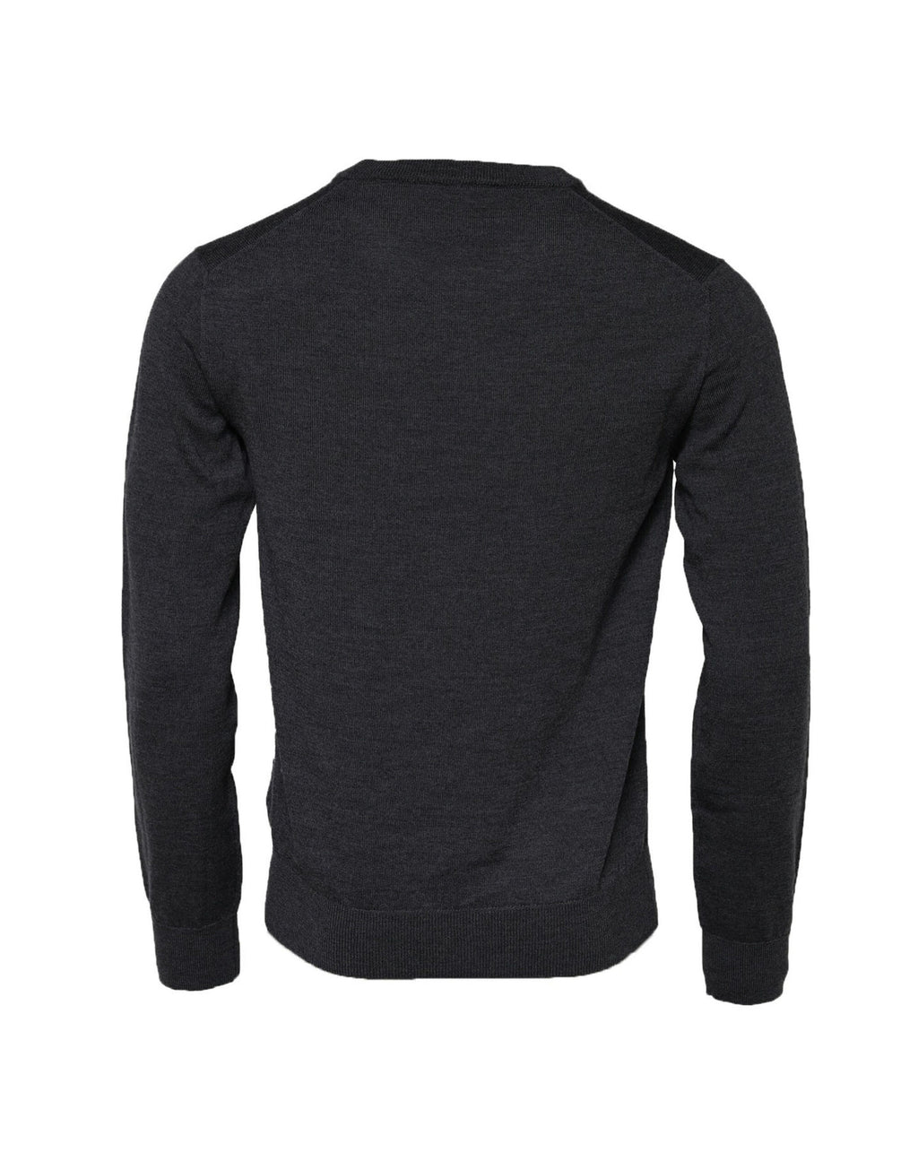 Dark Gray Wool Crew Neck Sweatshirt Sweater