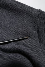 Dark Gray Wool Crew Neck Sweatshirt Sweater