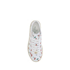 White Calf Leather Bos Taurus Low Top Sneakers