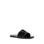Black Calf Leather Bos Taurus Sandals