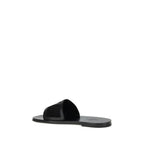 Black Calf Leather Bos Taurus Sandals