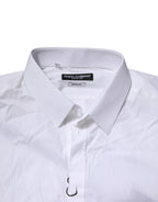 White Cotton GOLD Long Sleeves Formal Shirt