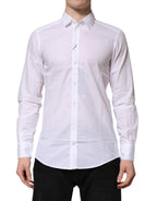 White Collared Long Sleeves Dress Formal Shirt