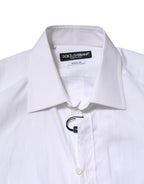 White GOLD Long Sleeves Dress Men Formal Shirt